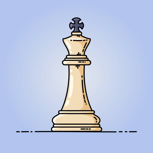 Illustration of a chess king